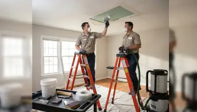 Ceiling water damage repair in Kansas City, MO for home moisture and leak restoration