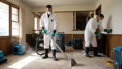 Water damage restoration team in Kansas City, MO providing emergency cleanup and drying services