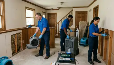 Water damage restoration team serving Kansas City, MO for emergency cleanup and repair
